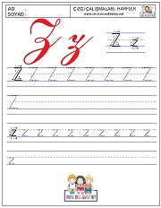 harfler çizgi çalışması